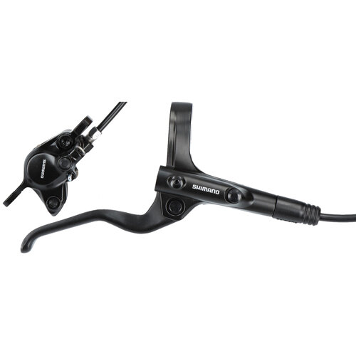 Scheibenbremse Shimano MT201, schwarz, hinten als Set, ohne Scheibe, Shimano, E-MT201KRRXRA170
