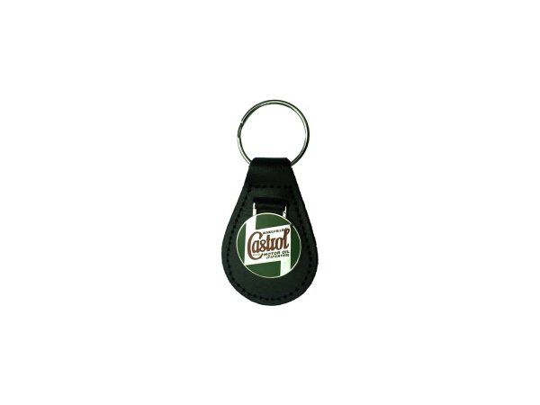 CASTROL Schlüsselanhänger "Classic", Naturleder,