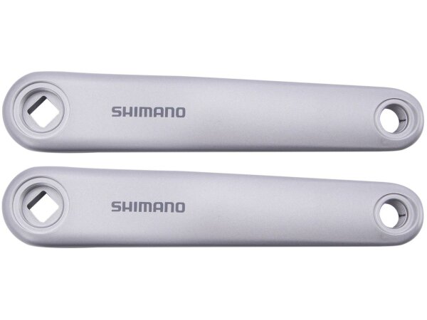 SHIMANO Kurbelarmsatz "STEPS FC-E5000" 1-fach, Alu silber