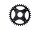 SHIMANO Kettenblatt "STEPS SM-CRE80" schwarz, Alum 34 Zähne