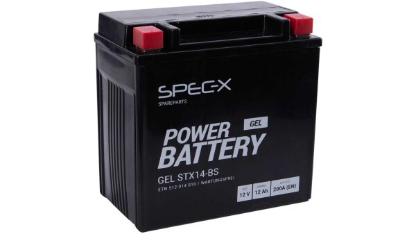 Batterie "YTX14-BS", ETN: 512014010, SPEC-X, GEL