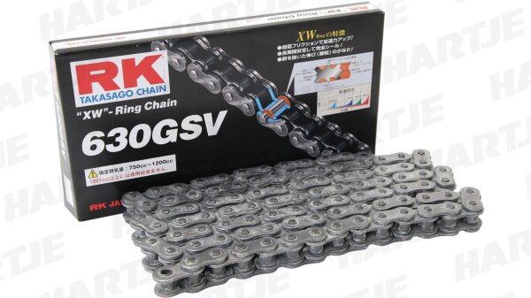 RK Kette "630GSV" 5/8 x 3/8, XW-Ring Kette Vintage 96 Glieder, Ho