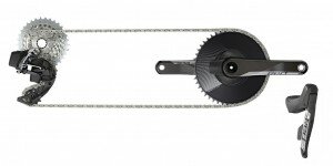 Schaltgruppenset Sram Red e-Tap AXS 1xD1 Aero,SW/Akku,BlipB,650x2Blips+Clics,Guid