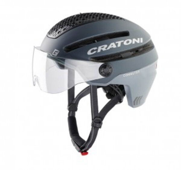 fahrradhelm cratoni commuter (pedelec) gr. m/l (58-61cm) grau matt