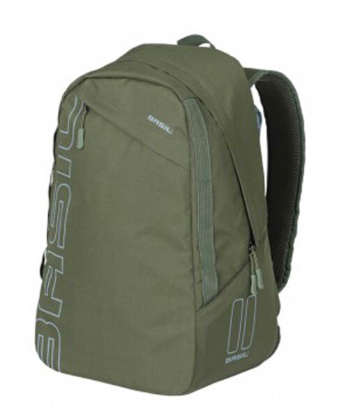 fahrradrucksack basil flex waldgrün, hook on-system, 33x17x52cm