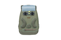 fahrradrucksack basil flex waldgrün, hook on-system, 33x17x52cm