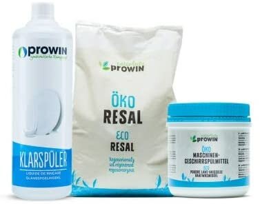 prowin Geschirrspülmaschinen-Set mit Pulver, Salz und Klarspüler