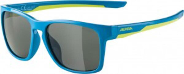 sonnenbrille alpina flexxy cool kids i rahmen blue lime glas black