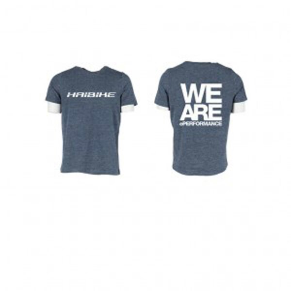 t-shirt haibike herren eperformance blau melange, gr. xxl