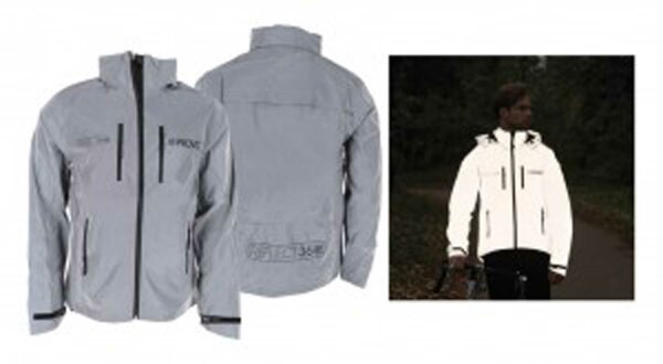 proviz reflect360 outdoor jacke men voll reflektierend/grau gr. xl