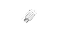Glassockellampe Sockel W2,1 x 9,5d SPAHN, 12 V 10