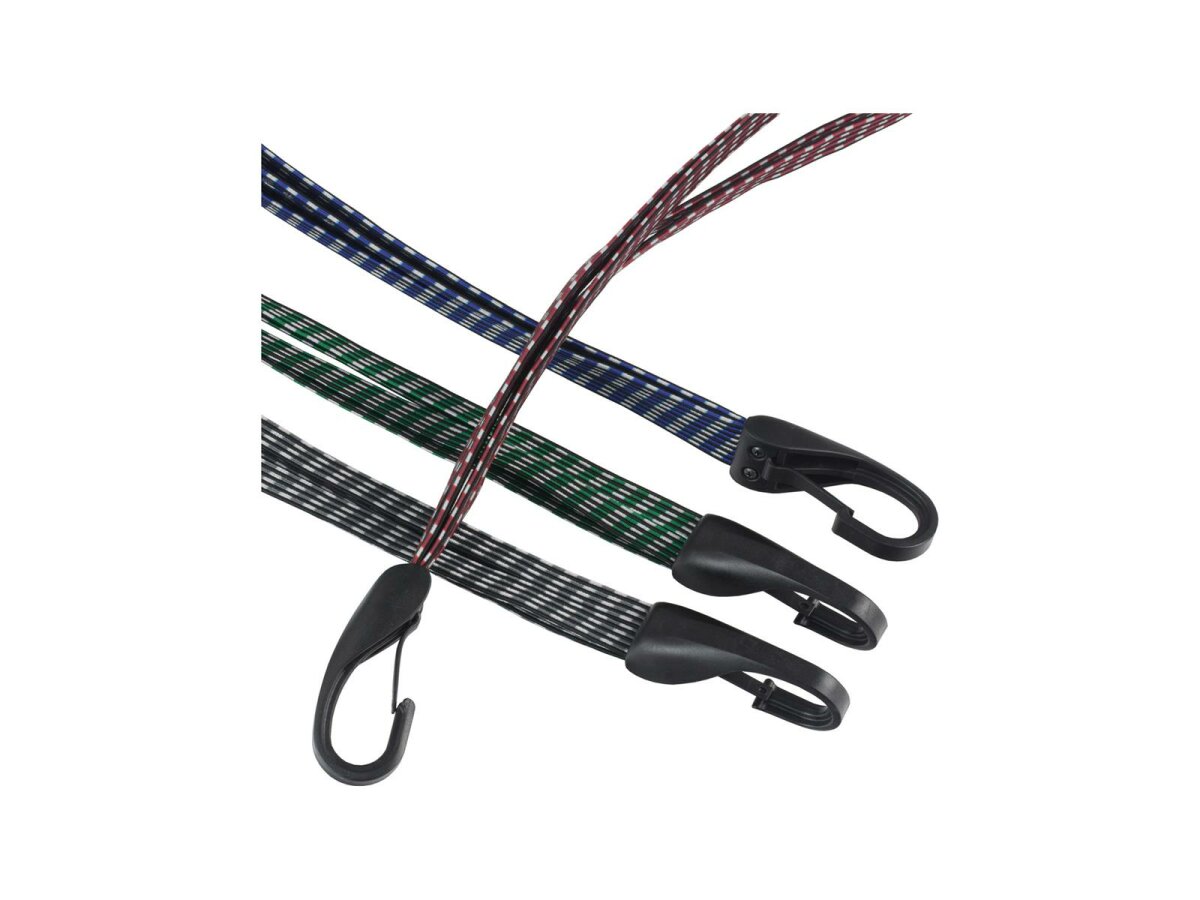 BIBIA Spanngurt 54cm - Sicherheits-Spanngurt Mit Haken Schwarz/blau