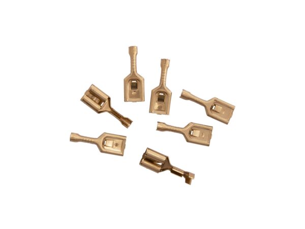 Flachsteckhülse Unisolierter Quetschverb Querschnitt: 0,5 - 1,0 mm², Steckermaß: 6,3 x 0,8 mm (DRESSELHAUS) Abgabe nur in Packung zu 7 Stück, Preis per Packung