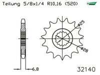 ESJOT Antriebsritzel "32140" 520, Stahl 15...