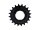 SHIMANO Steck-Zahnkranz "Nexus" Passend für 3-/4-/ 20 Zähne, schw