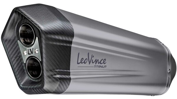 LEOVINCE Schalldämpfer "SBK LV-12" Titan E-Zulassu 15304T, Slip-O