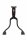 Zweibeinständer Hebie 26" 0605 KLM1 schwarz