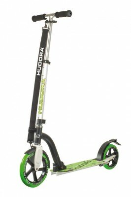 City Scooter Big Wheel Hudora Alu 9" 230 Bold grün/schwarz 230mm