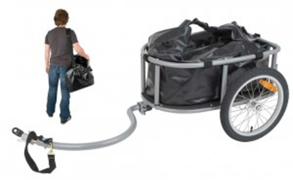 Fahrradanhänger für Reisetransport Monz mit Deichsel + wasserdichter Reisetasche