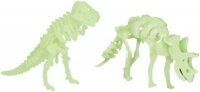 Nachtleuchtendes 3D Puzzle T-Rex World, sort.