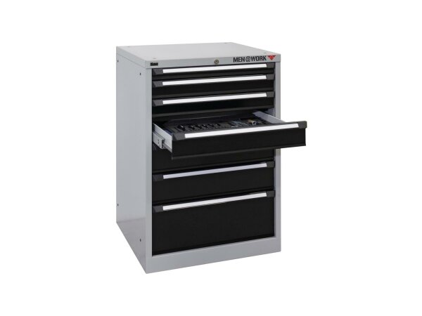 KIND Schubladenschrank "Typ 234" Zweifarbig, 7 Sch Auszüge V70, 1