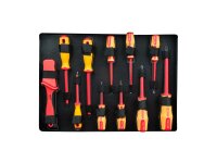 KS-TOOLS Werkzeugsatz Isoliert nach IEC 60900, für...