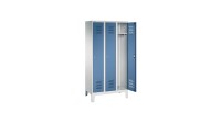 KIND Kleiderschrank Stahl, zweifarbig, mit Sockel, mit...