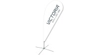 VICTORIA Beachflag Gr. M, Höhe: 3