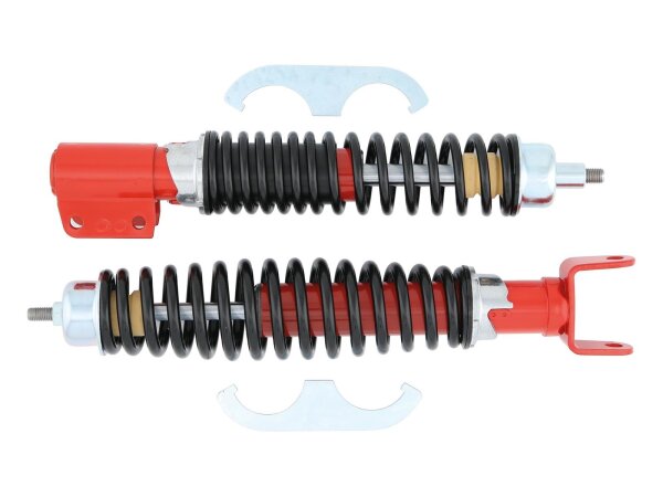 Stoßdämpfersatz Carbone Körper rot Feder schwarz