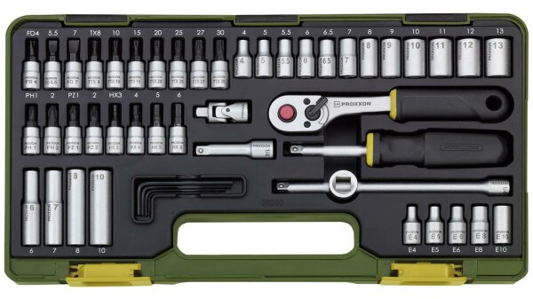 PROXXON Steckschlüsselsatz 1/4", Feinmechanik mit  im Kunststoffk