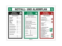 MARAHRENS Sicherheitsaushang "Notfall- und Alarmpl PVC