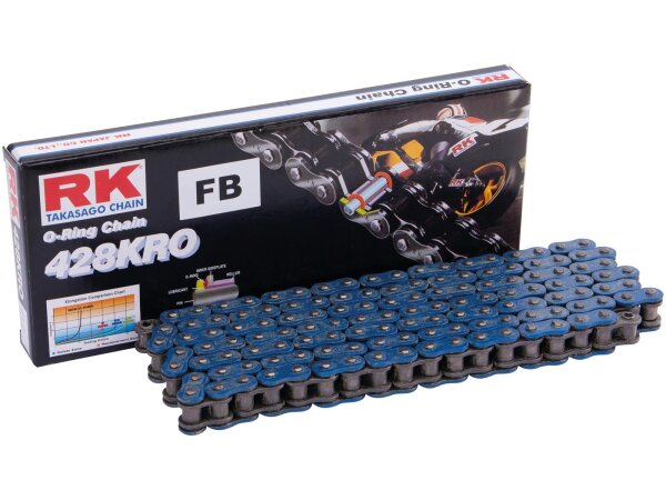 RK Kette "428KRO" 1/2 x 5/16 O-Ring Kette Zugkraft 138 Glieder, b