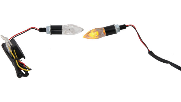 SPEC-X LED-Blinker "Crystal" SB-verpackt, Leuchtkö schwarz, kurza