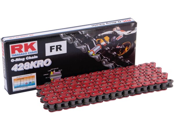 RK Kette "428KRO" 1/2 x 5/16 O-Ring Kette Zugkraft 132 Glieder, r