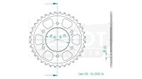 ESJOT Kettenrad "32052" 520, Stahl, schwarz 38...