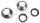 ALL BALLS RACING Gabelsimmerringsatz Die Wellendic 35 x 48 x 11 (
