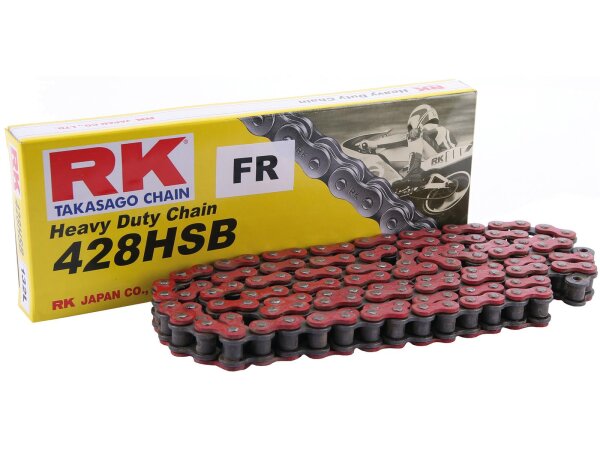 RK Kette "428HSB" (1/2x5/16) verstärkt, mit nahtlo 140 Glieder ro