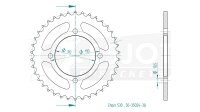 ESJOT Kettenrad "35024" 530, Stahl, schwarz 38...