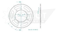 ESJOT Kettenrad "13030" 420, Stahl, schwarz 48...