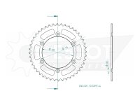 ESJOT Kettenrad "32097" 520, Stahl, schwarz 44...