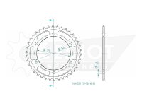 ESJOT Kettenrad "32018" 520, Stahl, schwarz 38...