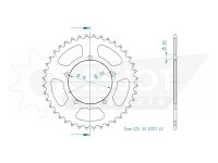 ESJOT Kettenrad "32057" 520, Stahl, schwarz 40...