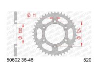 AFAM Kettenrad "50602" 520, Stahl, silber 42...