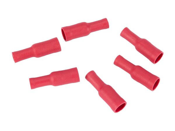 SPAHN Rundsteckhülse isoliert, Packung à 10 rot, 4,0 mm - 