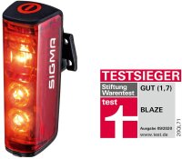 SIGMA SPORT Akku-LED-Rücklicht "Blaze", Mit deutschem Prü
