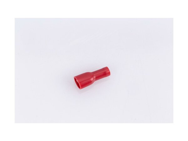 SPAHN Flachsteckhülse Vollisoliert, Packung &agrav rot, 4,8 mm -