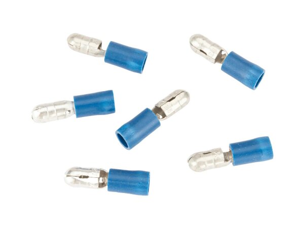SPAHN Rundstecker isoliert, Packung à 100 S blau, 5,0 mm -