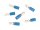SPAHN Rundstecker isoliert, Packung à 100 S blau, 5,0 mm -