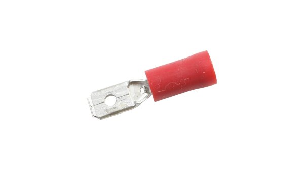 SPAHN Flachstecker Isoliert, Packung à 100  rot, 4,8 mm - 