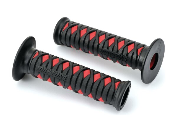 DAYTONA Griffgummi "Katana" Typ: Road, Material: 1 schwarz / rot